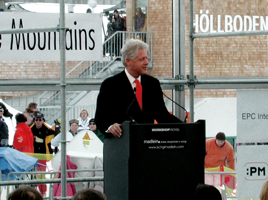 Bill Clinton (Glasstudio), Ischgl (AT)